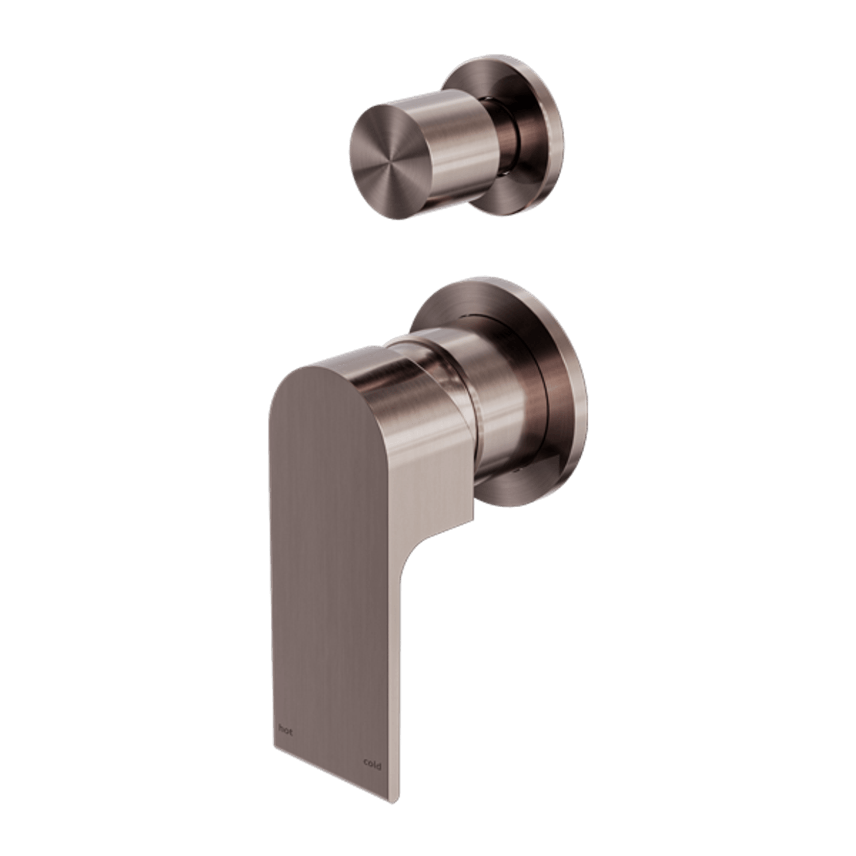 Bianca Shower Mixer & Divertor Back Plate | Brushed Bronze gallery detail image