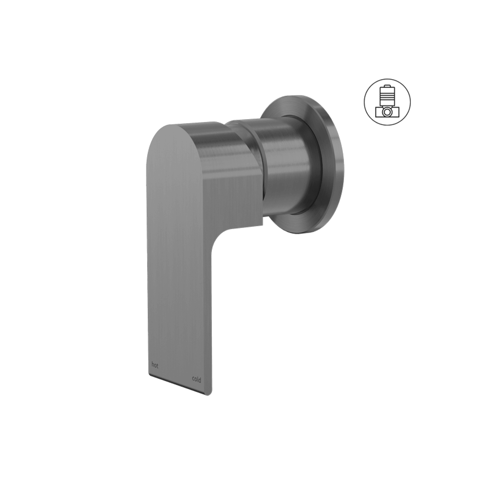 Bianca Shower Mixer 60mm Plate | Gun Metal gallery detail image