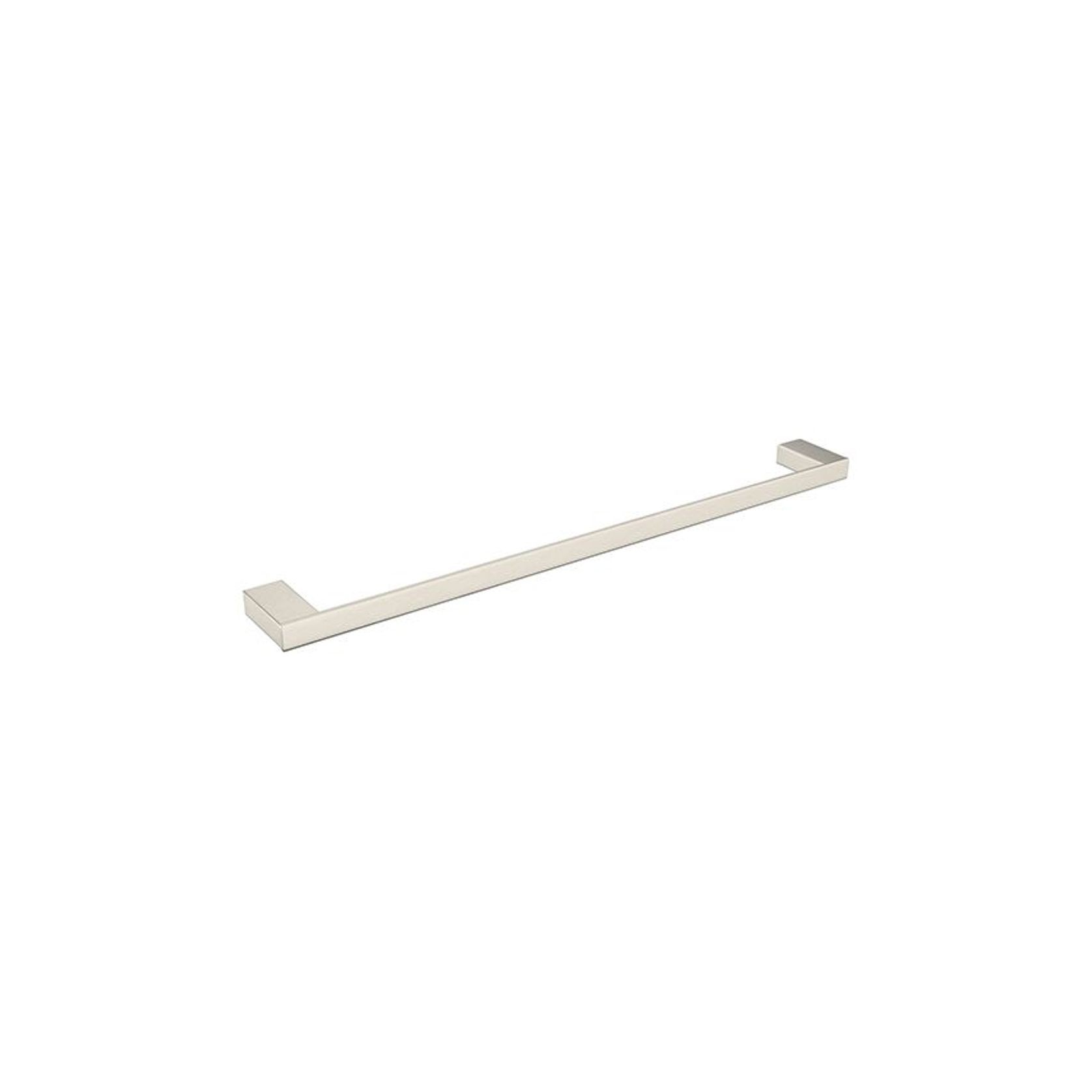 Celia Single Towel Rail 800mm Brushed Nickel gallery detail image