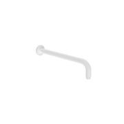 Round Shower Arm 330mm Length Matte White gallery detail image
