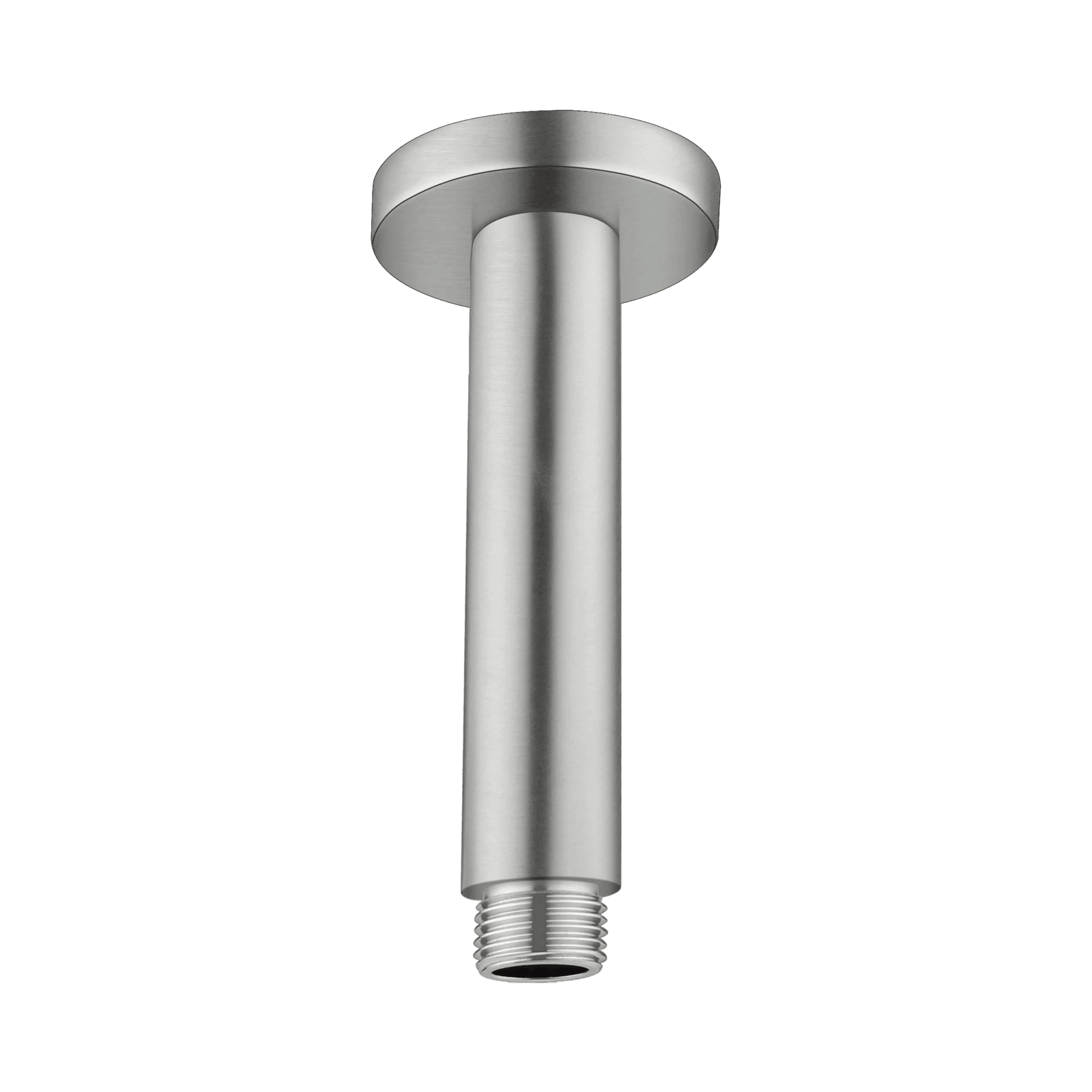 Round Ceiling Arm 100mm Length Brushed Nickel gallery detail image
