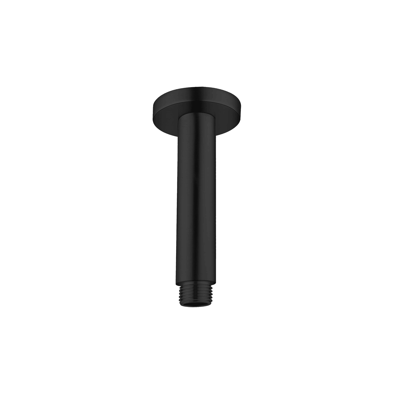 Round Ceiling Arm 100mm Length Matte Black gallery detail image