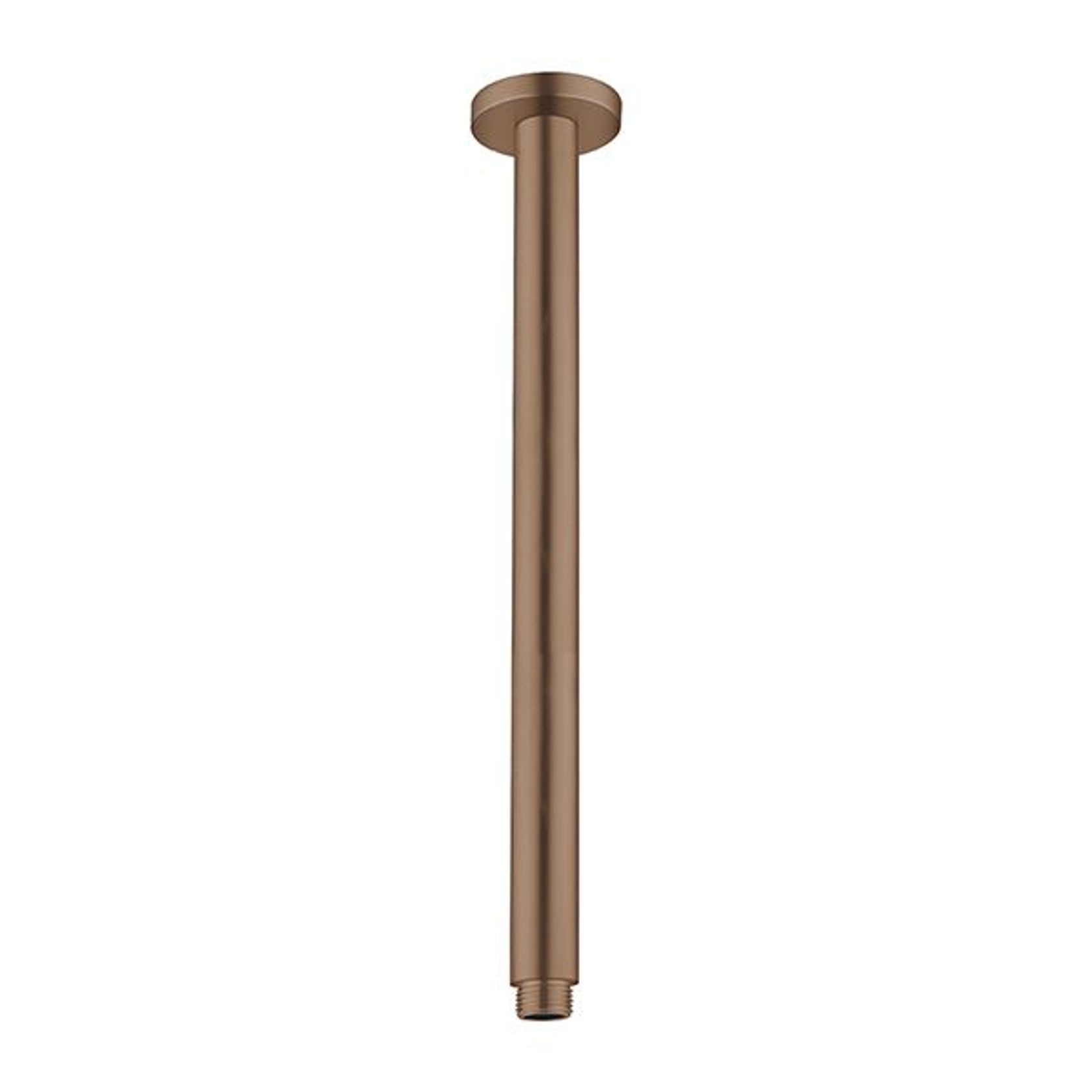 Round Ceiling Arm 300mm Length Brushed Bronze gallery detail image