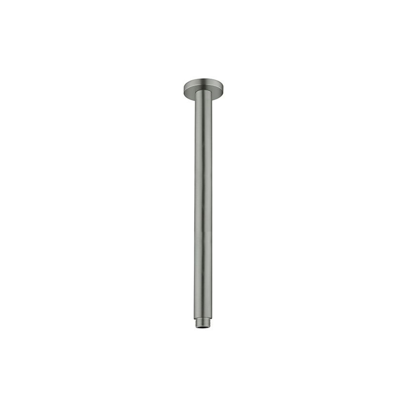 Round Ceiling Arm 300mm Length Gun Metal gallery detail image