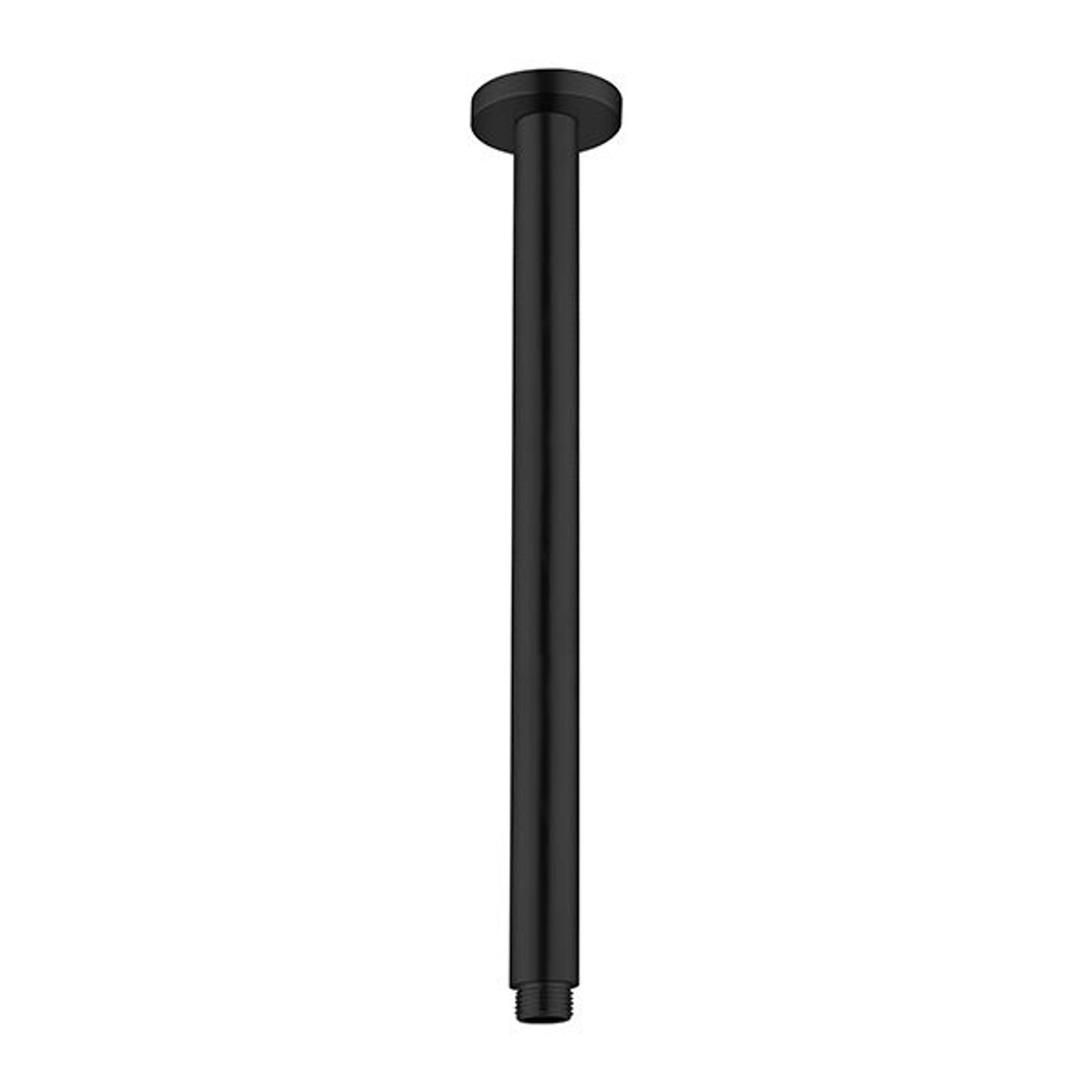 Round Ceiling Arm 300mm Length Matte Black gallery detail image