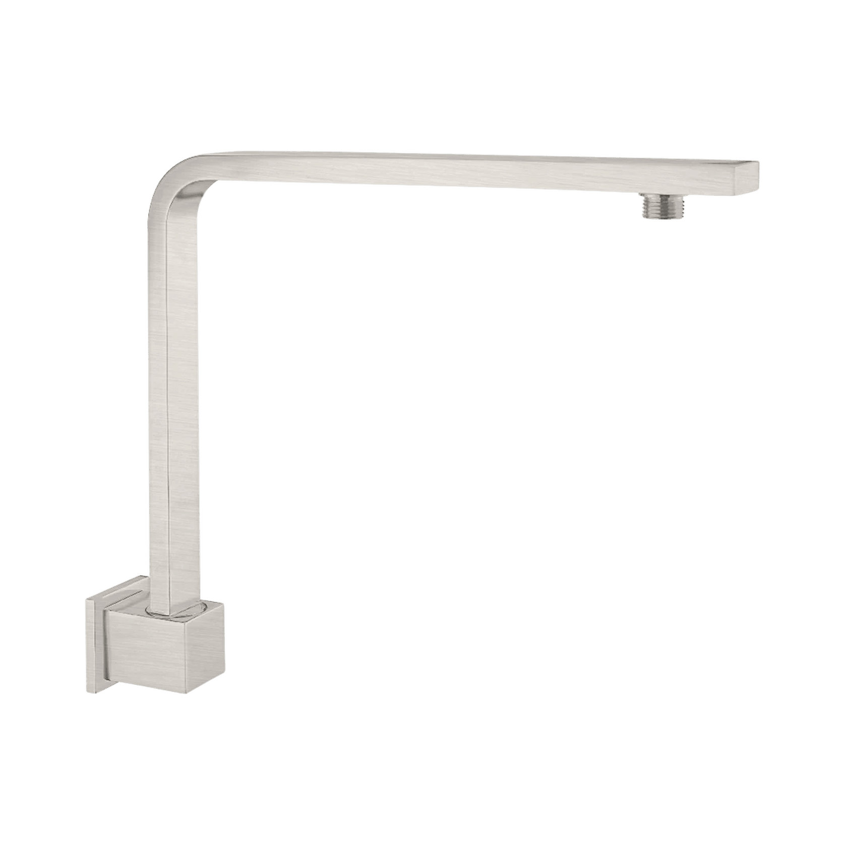 Square Swivel Shower Arm Brushed Nickel gallery detail image