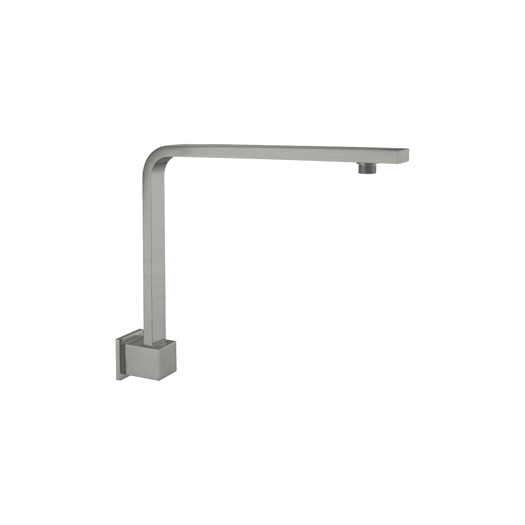 Square Swivel Shower Arm Gun Metal gallery detail image