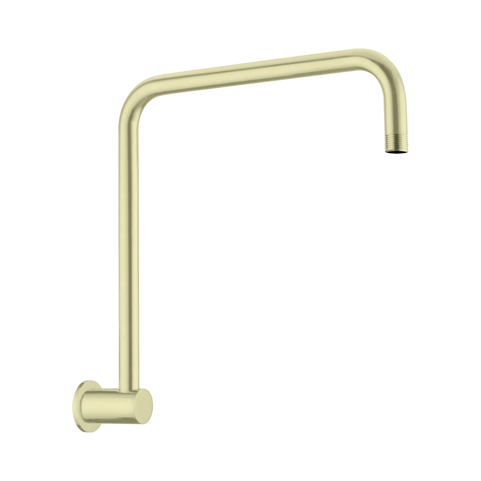 Round Swivel Shower Arm Brushed Gold gallery detail image