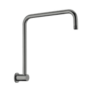 Round Swivel Shower Arm Gun Metal gallery detail image