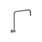 Round Swivel Shower Arm Gun Metal gallery detail image