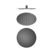 250mm Round Stainless Steel Shower Head 4 Star Rating Gun Metal gallery detail image