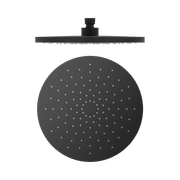 250mm Abs Round Shower Head Matte Black gallery detail image