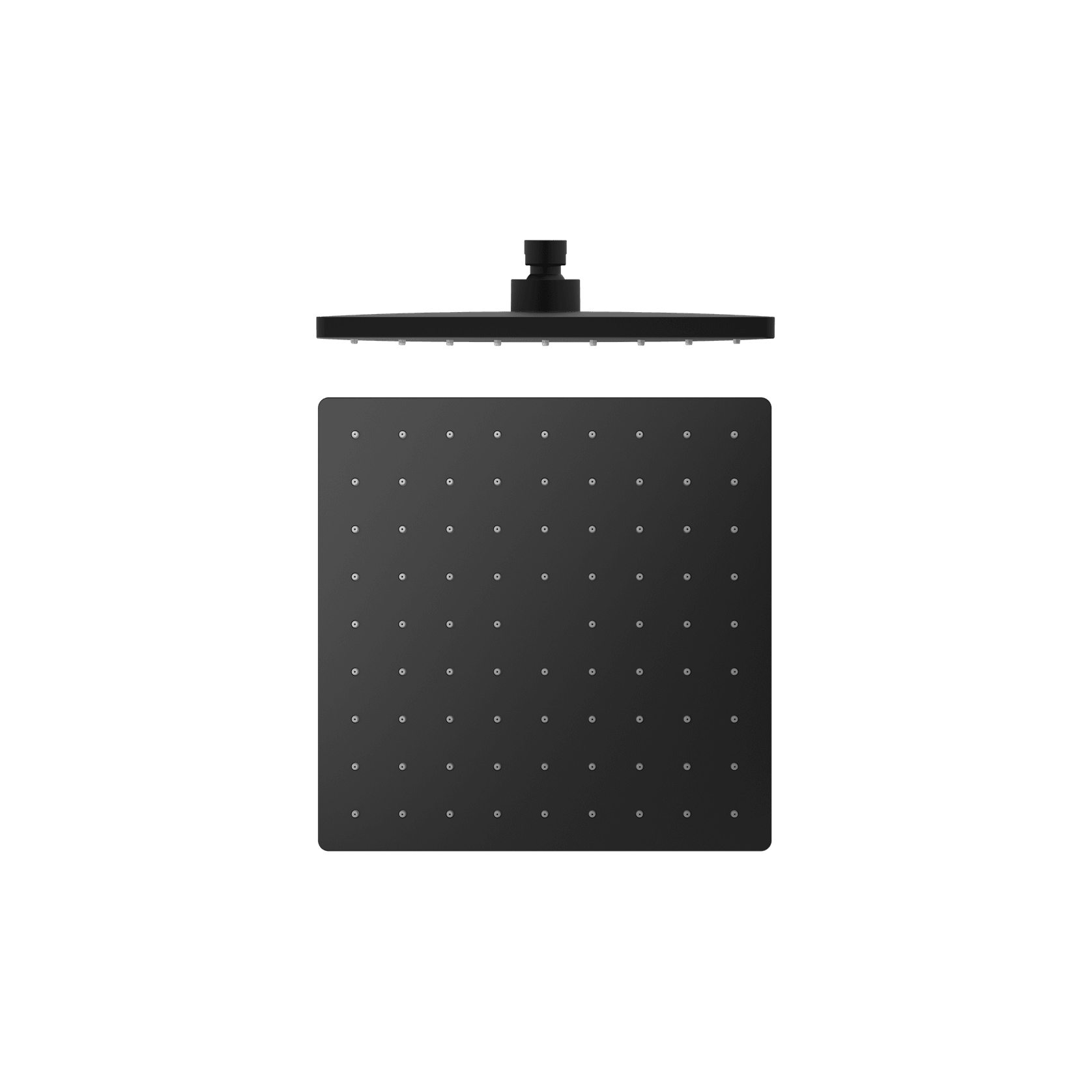 250mm Abs Square Shower Head Matte Black gallery detail image