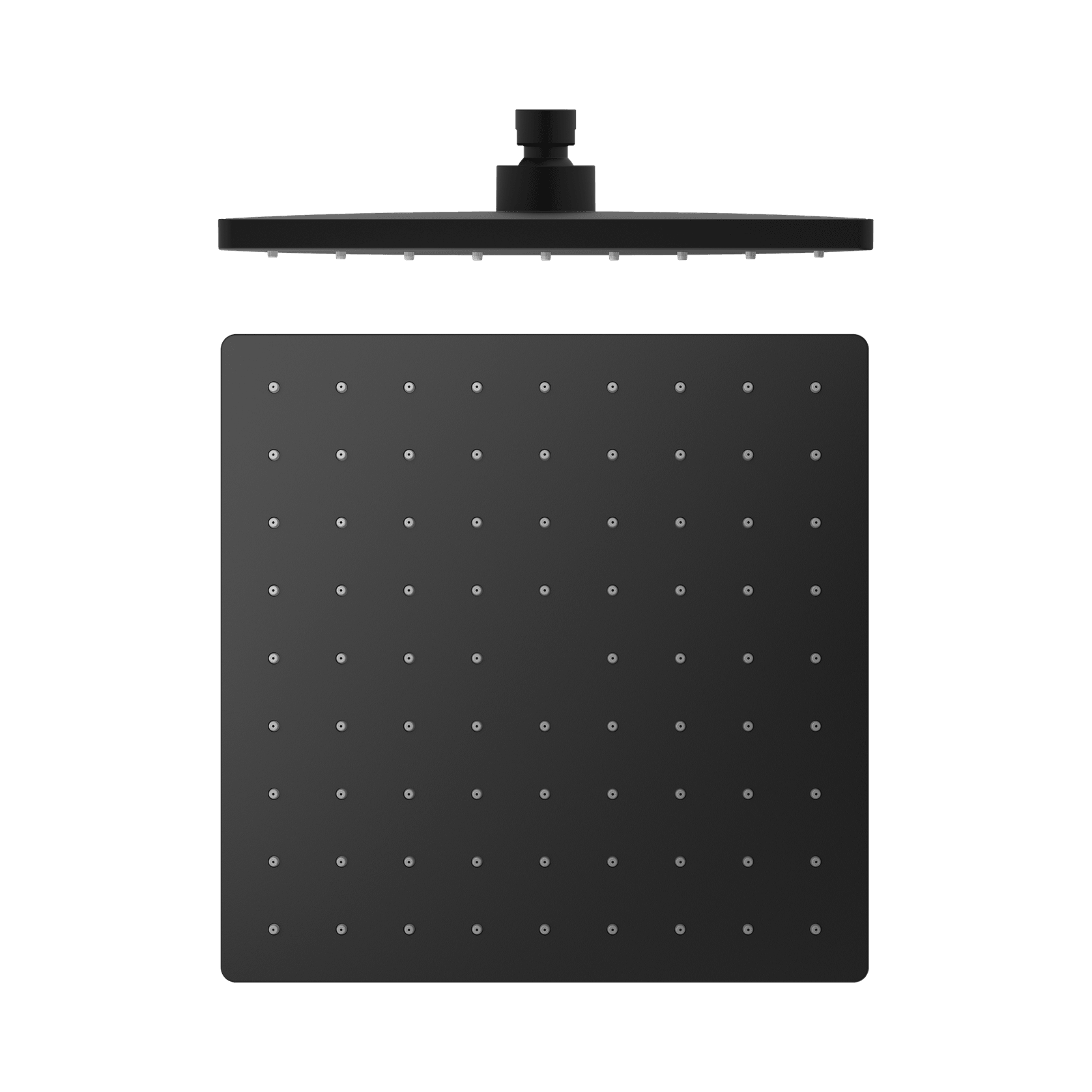 250mm Abs Square Shower Head Matte Black gallery detail image
