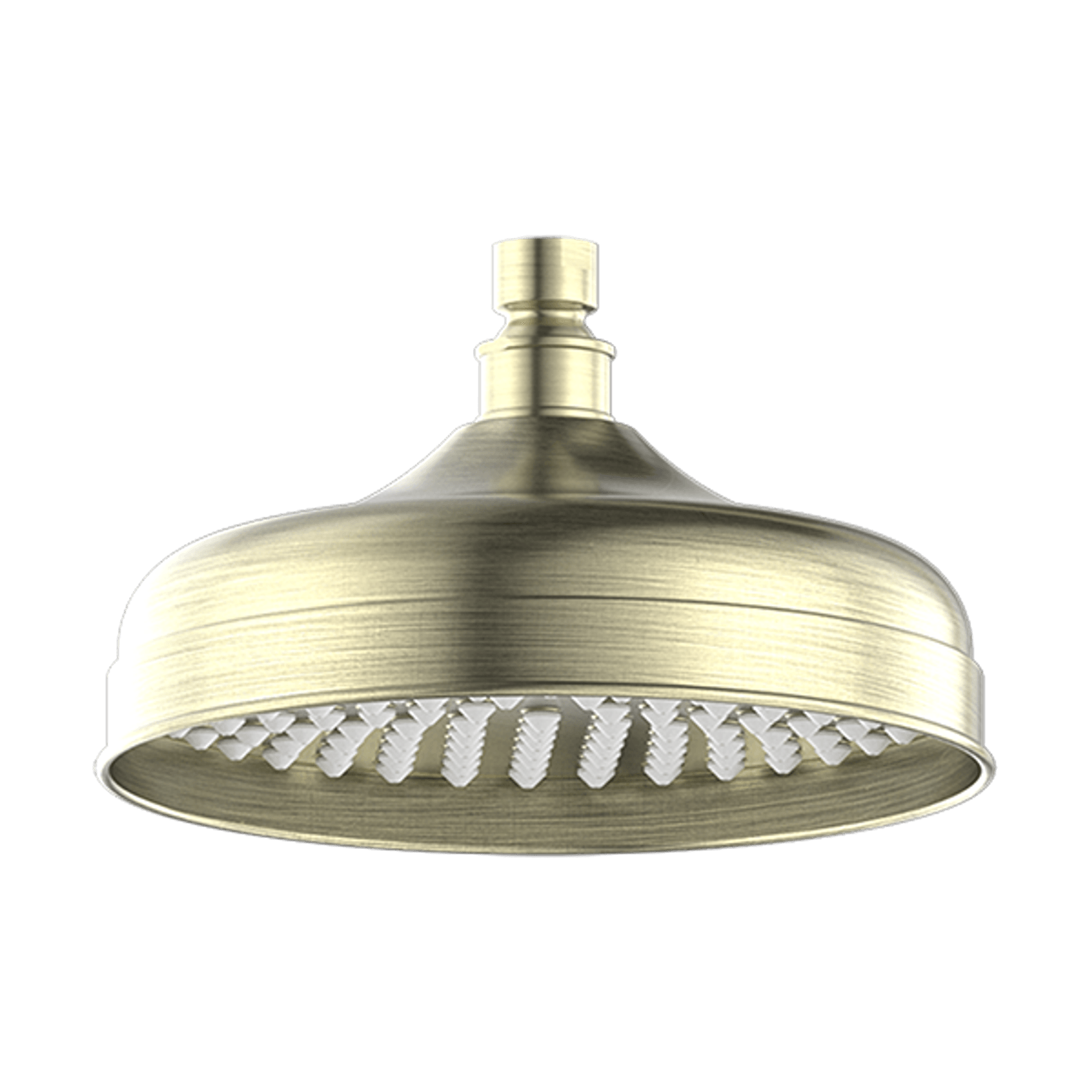 York 200mm Shower Head Aged Brass gallery detail image