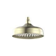 York 200mm Shower Head Aged Brass gallery detail image