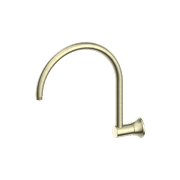 York Shower Arm Aged Brass gallery detail image