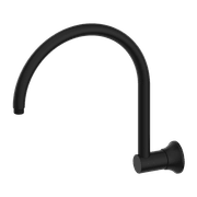 York Shower Arm Matte Black gallery detail image