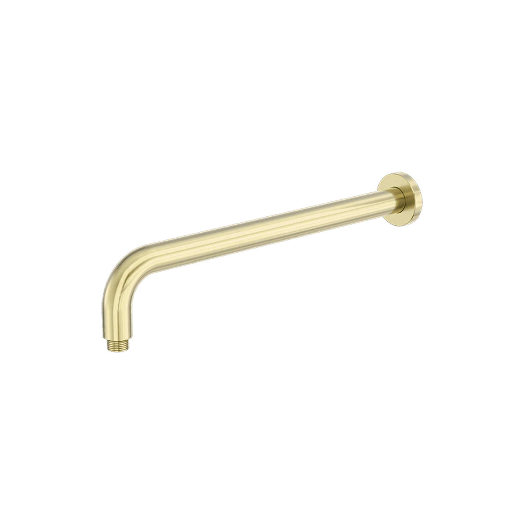 Zen SS316L Round Shower Arm 400mm Length | Brushed Gold gallery detail image