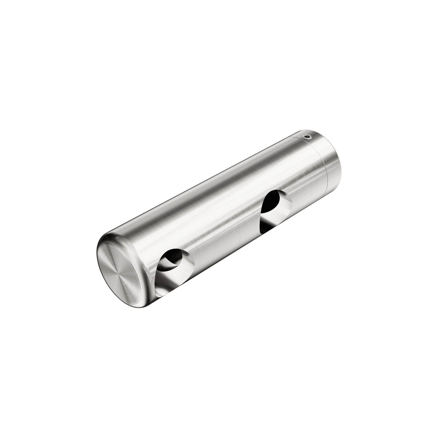Mecca Care Make Your Own 25mm Grab Rail Double Towel Bracket Left Brushed Nickel gallery detail image