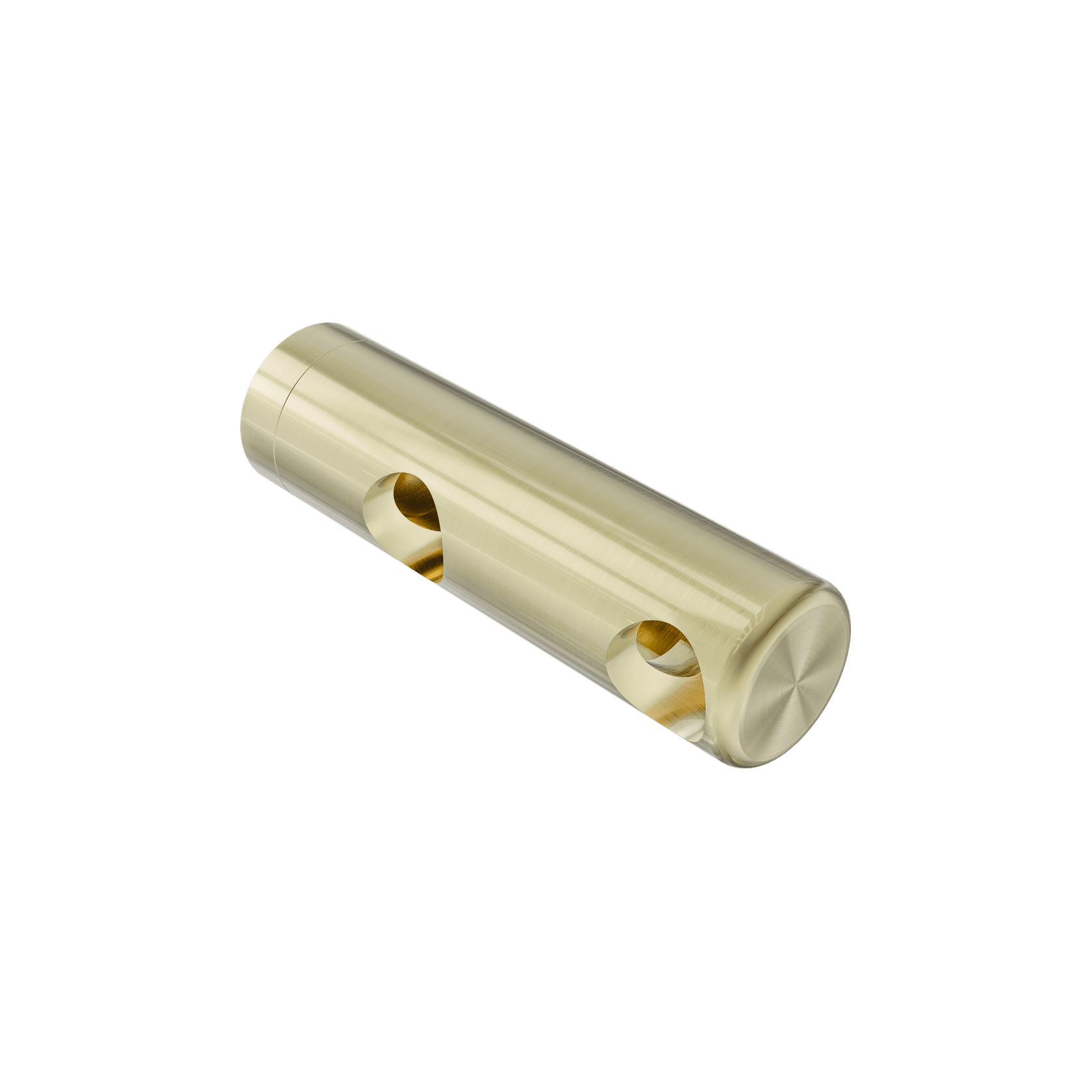 Mecca Care Make Your Own 25mm Grab Rail Double Towel Bracket Right Brushed Gold gallery detail image