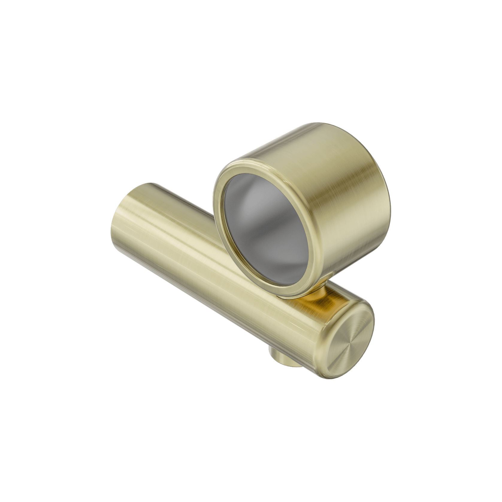 Mecca Care Make Your Own 32mm Hand Rail Undermount Mid Bracket Brushed Gold gallery detail image