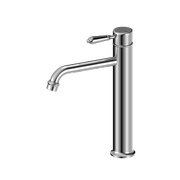 York Straight Tall Basin Mixer With Metal Lever Chrome gallery detail image