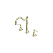 York Basin Set With White Porcelain Lever Aged Brass gallery detail image