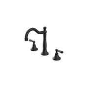 York Basin Set With Metal Lever Matte Black gallery detail image