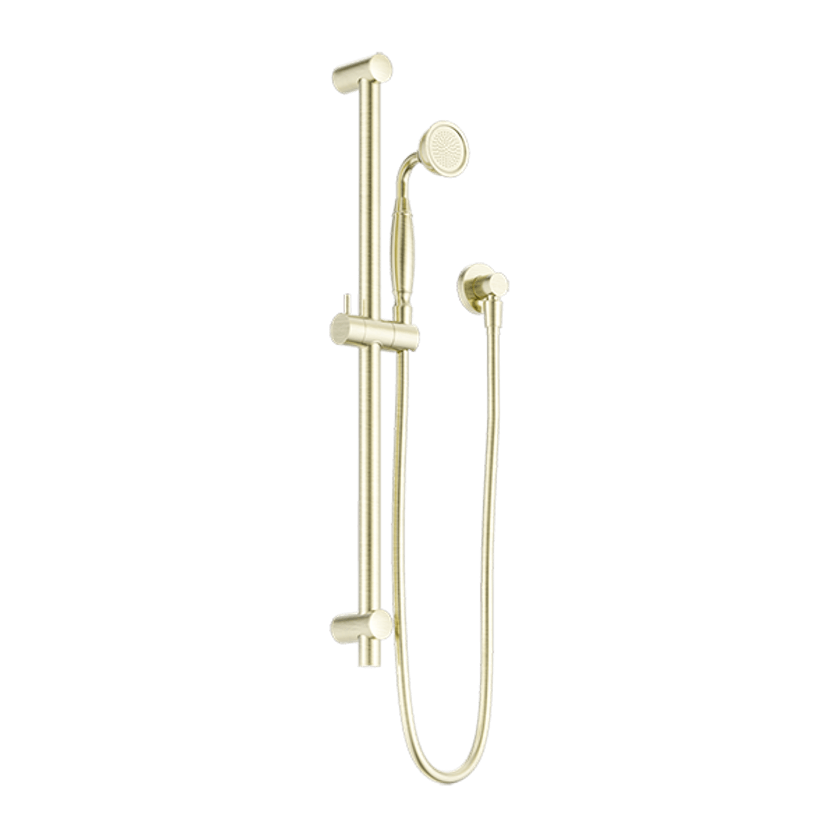 York Shower Rail With Metal Hand Shower Aged Brass gallery detail image