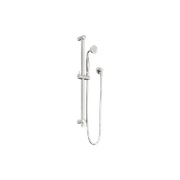 York Shower Rail With Metal Hand Shower Brushed Nickel gallery detail image