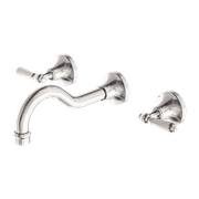 York Wall Basin Set With Metal Lever Brushed Nickel gallery detail image