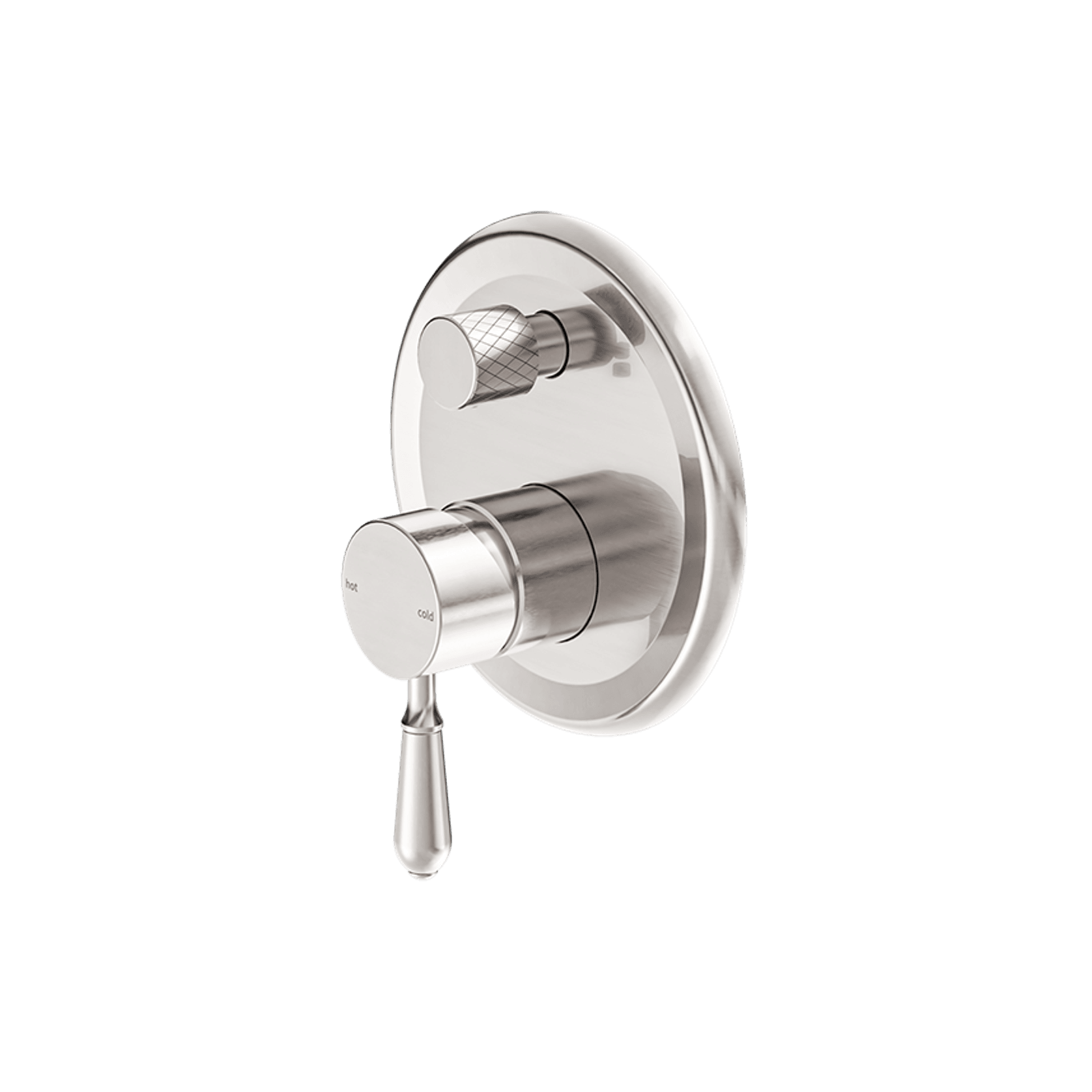 York Shower Mixer With Divertor With Metal Lever Brushed Nickel gallery detail image
