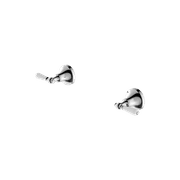 York Wall Top Assemblies With White Porcelain Lever Chrome gallery detail image