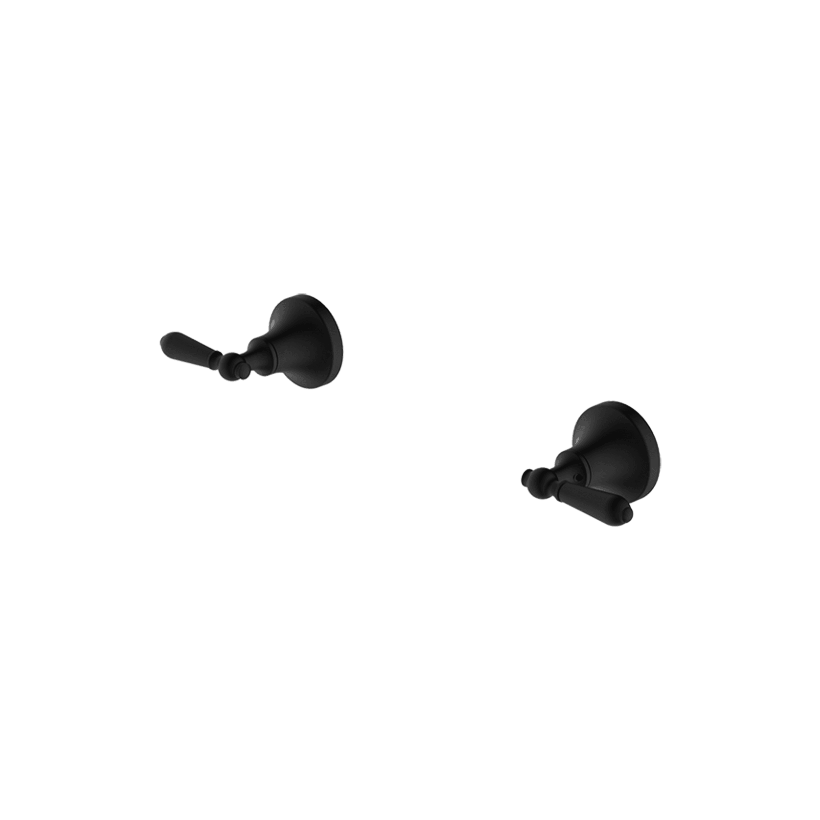 York Wall Top Assemblies With Metal Lever Matte Black gallery detail image