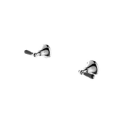 York Wall Top Assemblies With Black Porcelain Lever Chrome gallery detail image