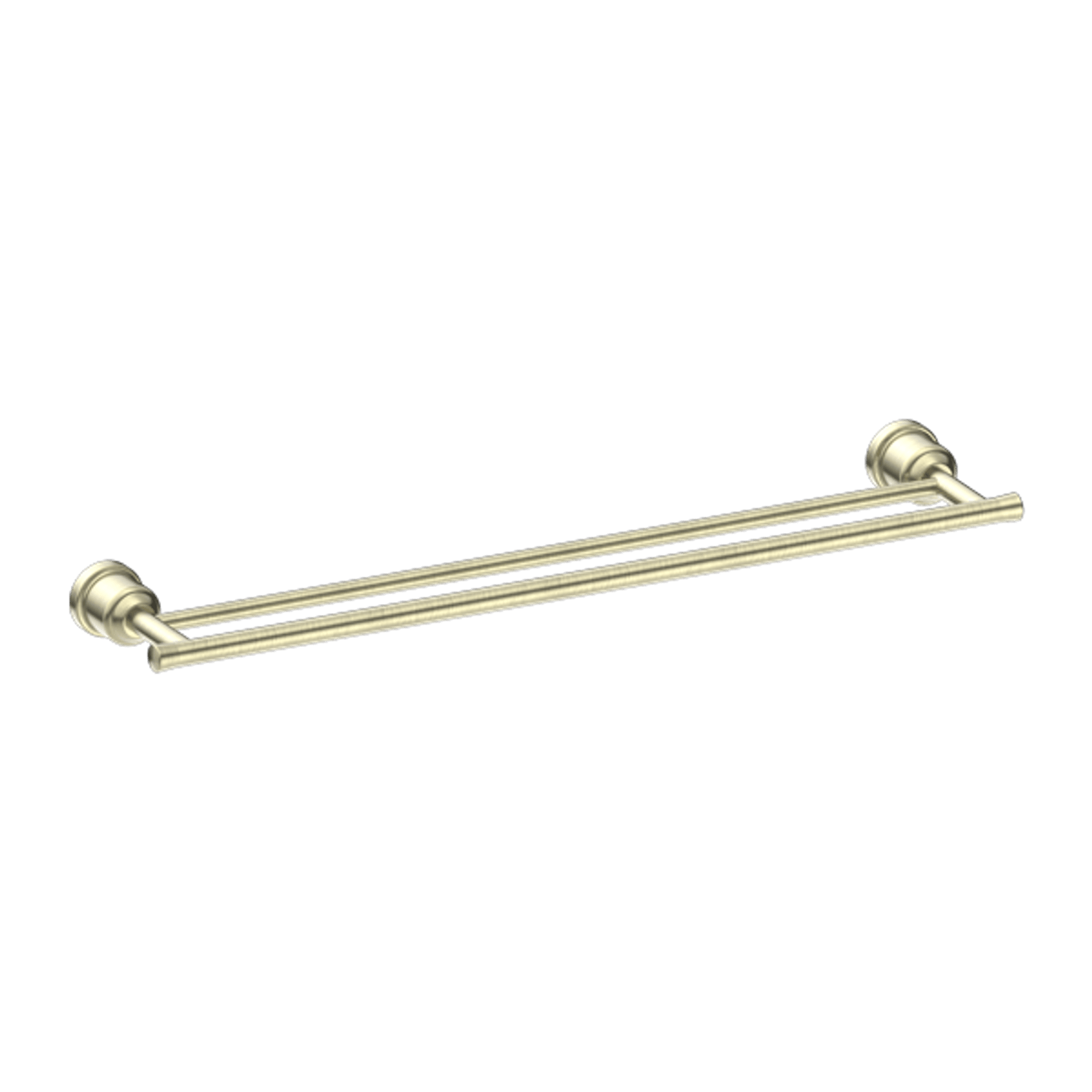 York Double Towel Rail 600mm Aged Brass gallery detail image