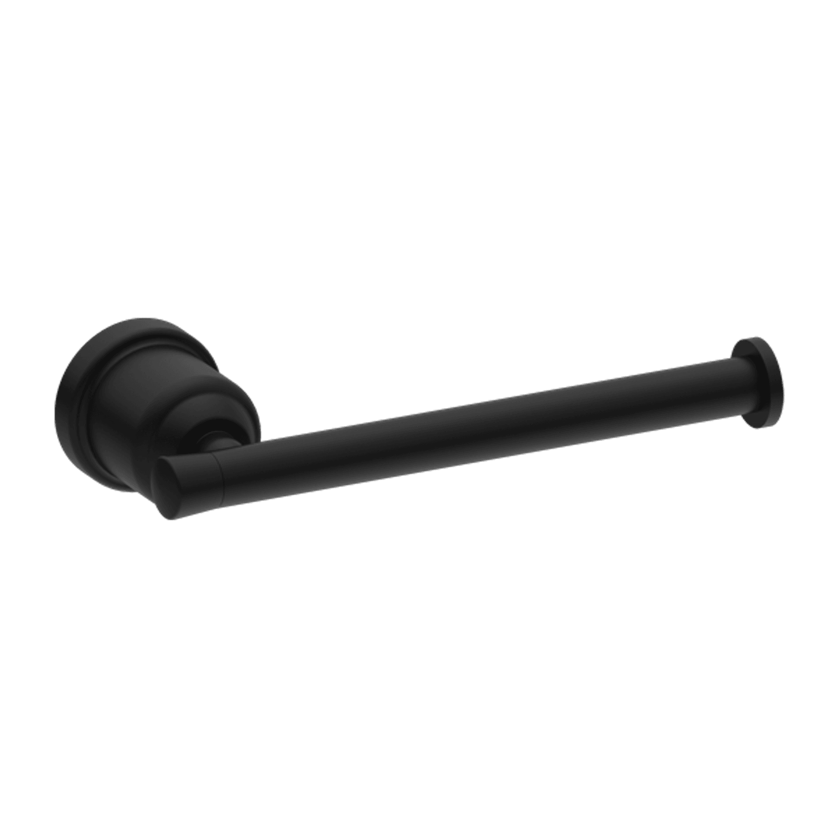 York Toilet Roll Holder Matte Black gallery detail image