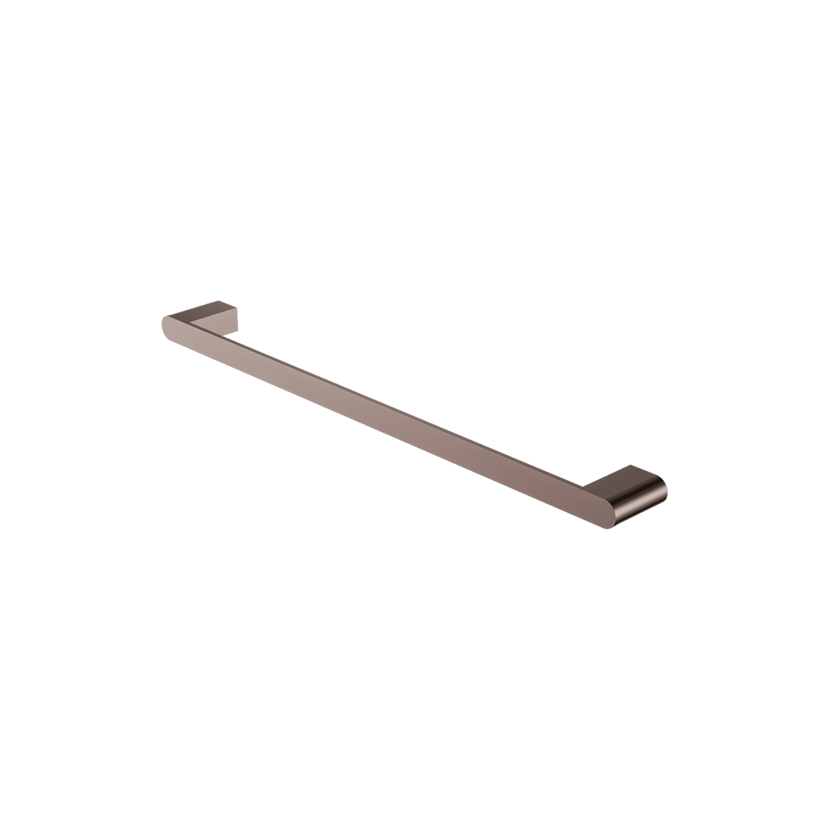 Bianca Single Towel Rail 800mm | Brushed Bronze gallery detail image