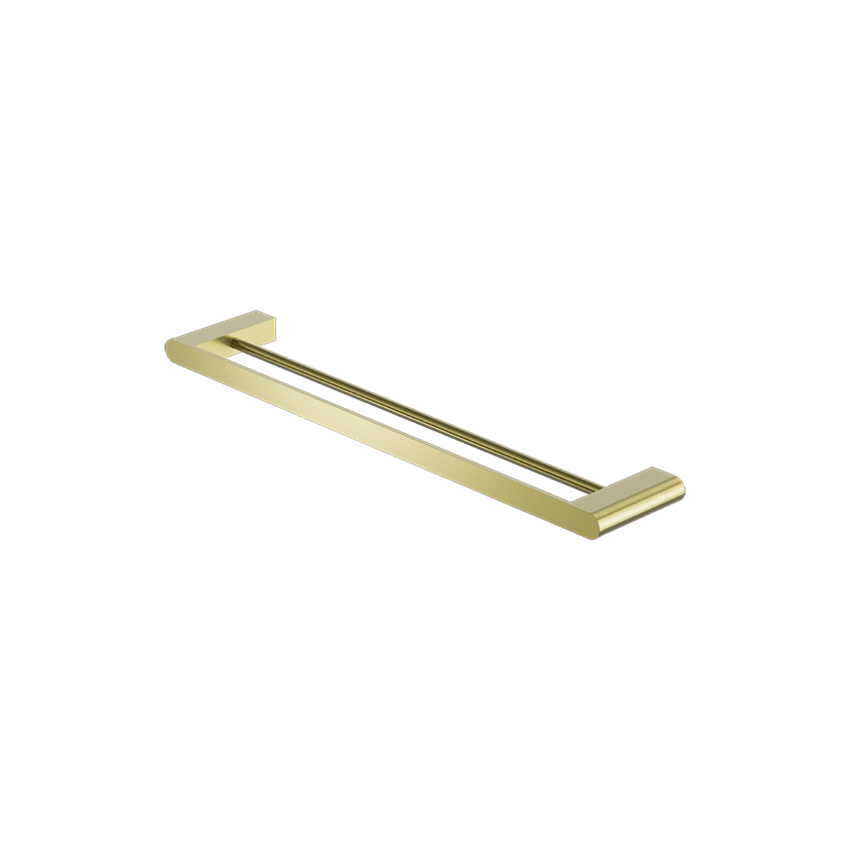 Bianca Double Towel Rail 600mm | Brushed Gold gallery detail image