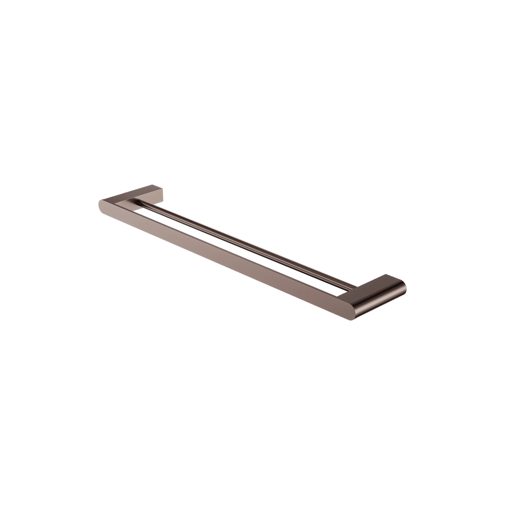 Bianca Double Towel Rail 600mm | Brushed Bronze gallery detail image