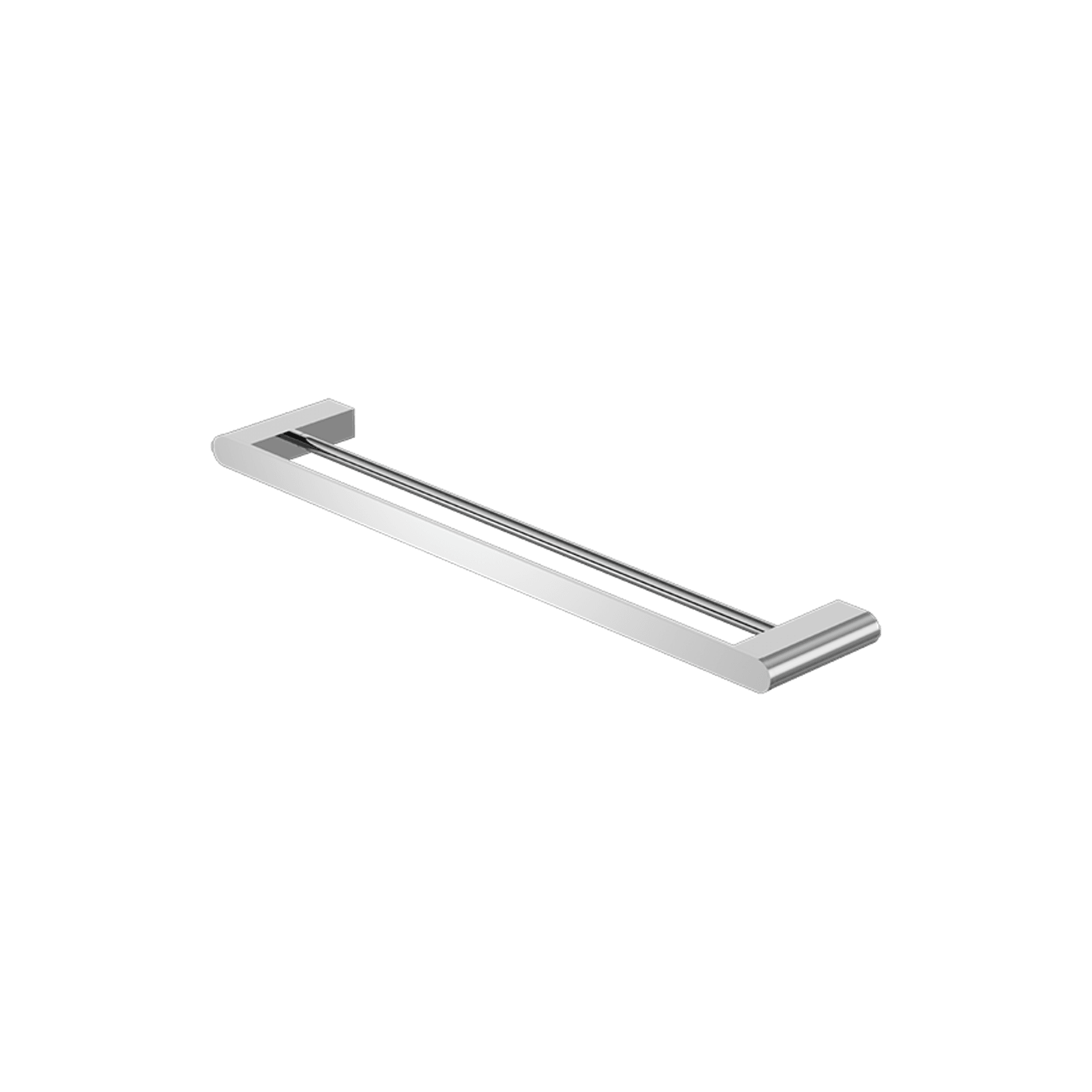 Bianca Double Towel Rail 600mm | Chrome gallery detail image