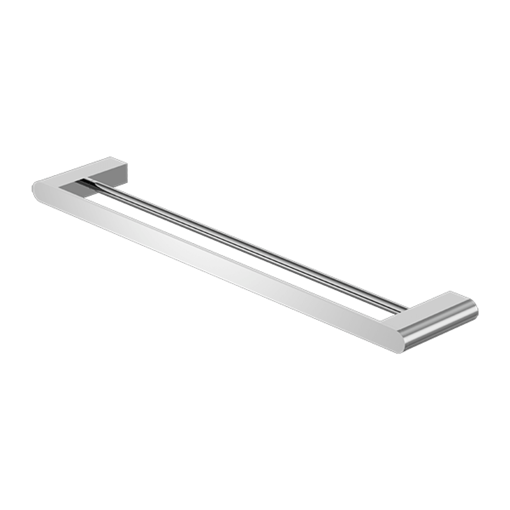 Bianca Double Towel Rail 600mm | Chrome gallery detail image