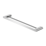 Bianca Double Towel Rail 600mm | Chrome gallery detail image