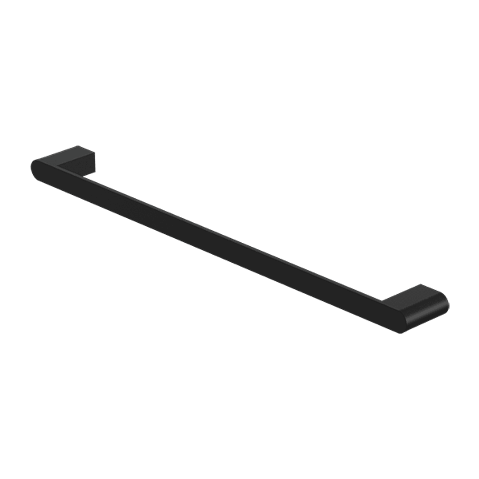 Bianca Single Towel Rail 600mm | Matte Black gallery detail image