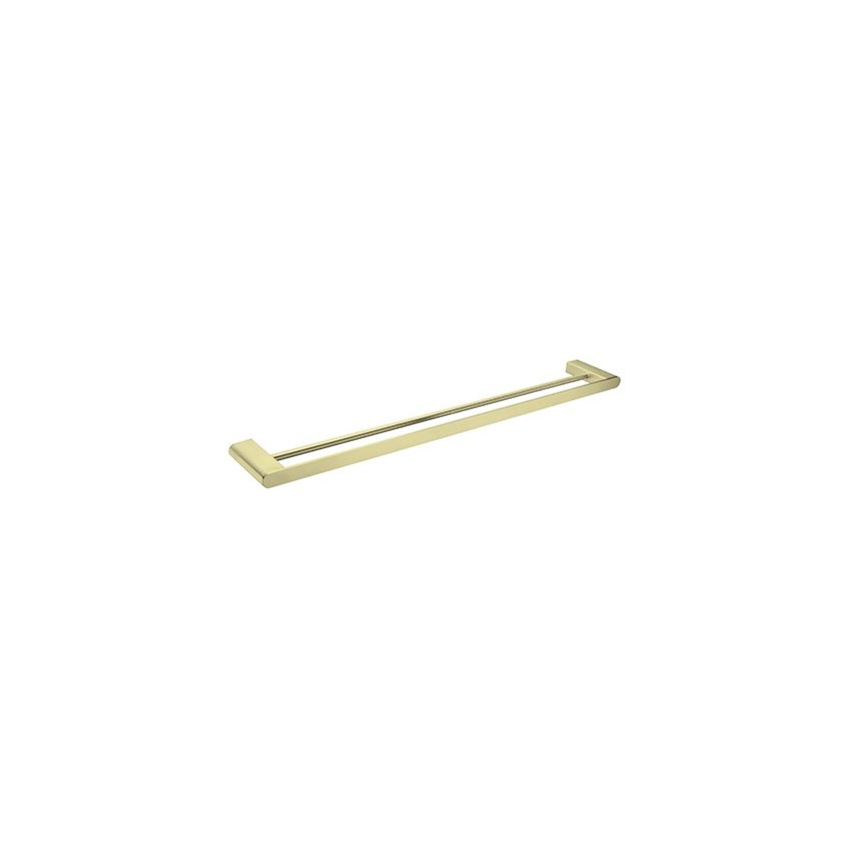 Bianca Double Towel Rail 800mm | Brushed Gold gallery detail image