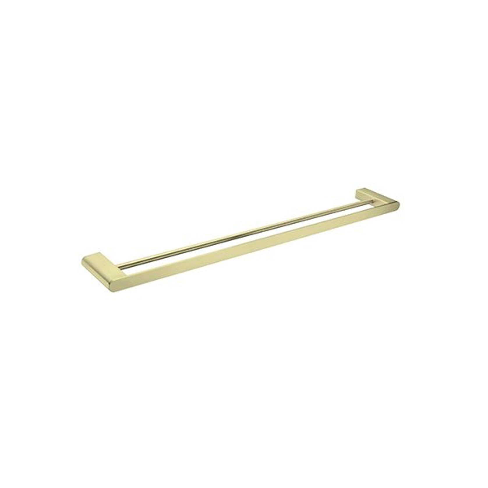 Bianca Double Towel Rail 800mm | Brushed Gold gallery detail image