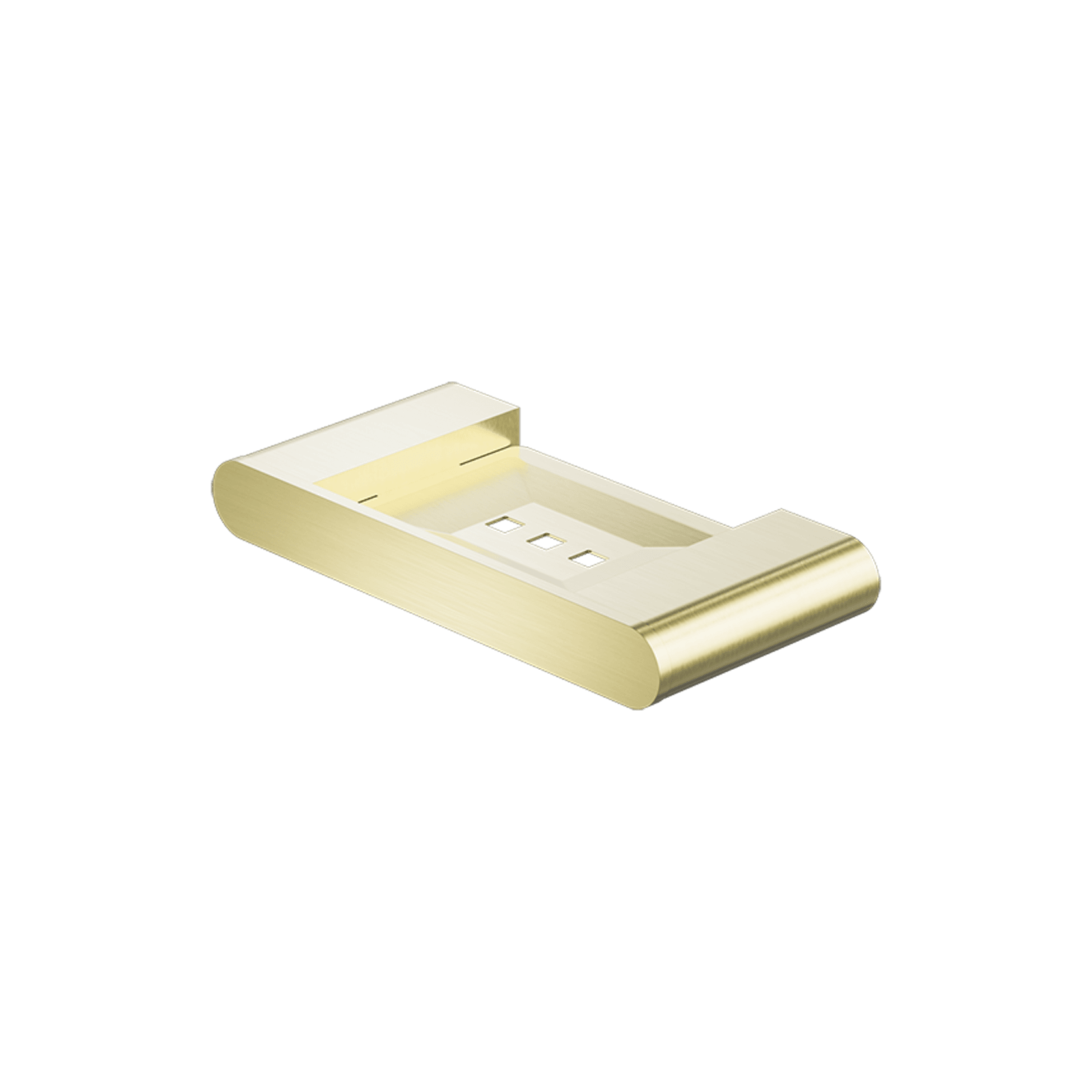 Bianca Soap Dish Holder | Brushed Gold gallery detail image