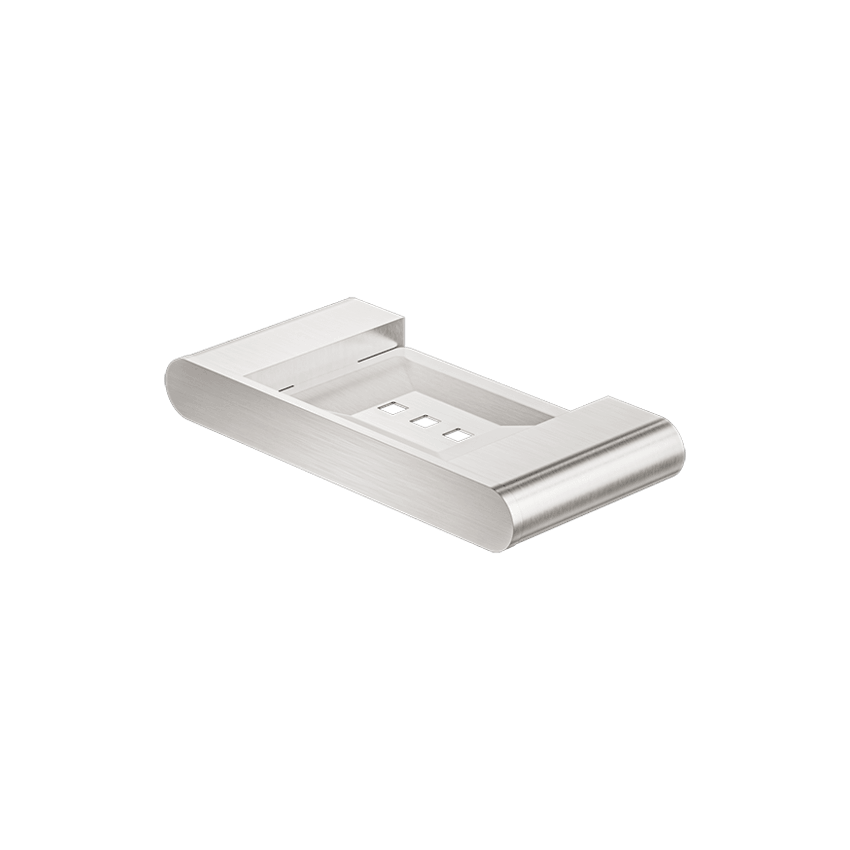 Bianca Soap Dish Holder | Brushed Nickel gallery detail image