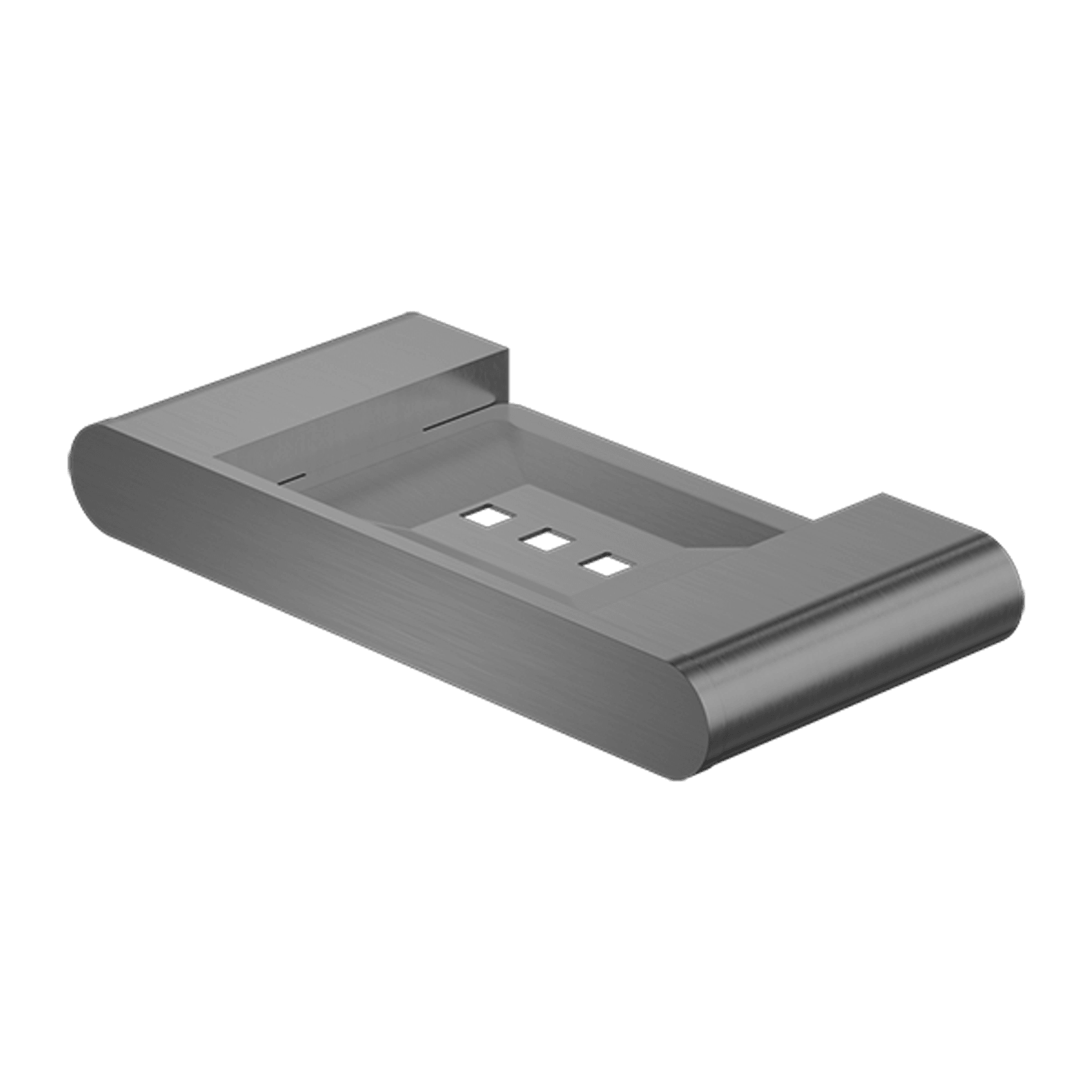 Bianca Soap Dish Holder | Gun Metal gallery detail image